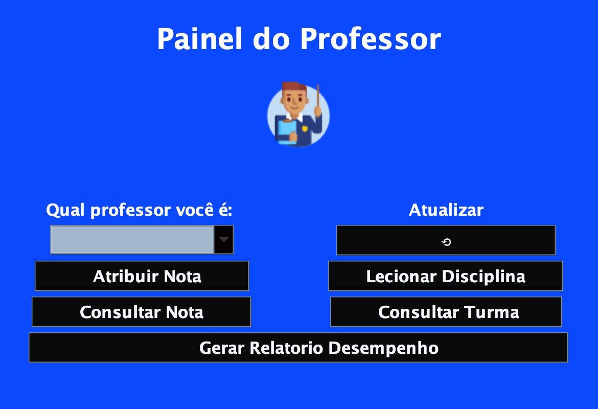 Academix - Painel do professor