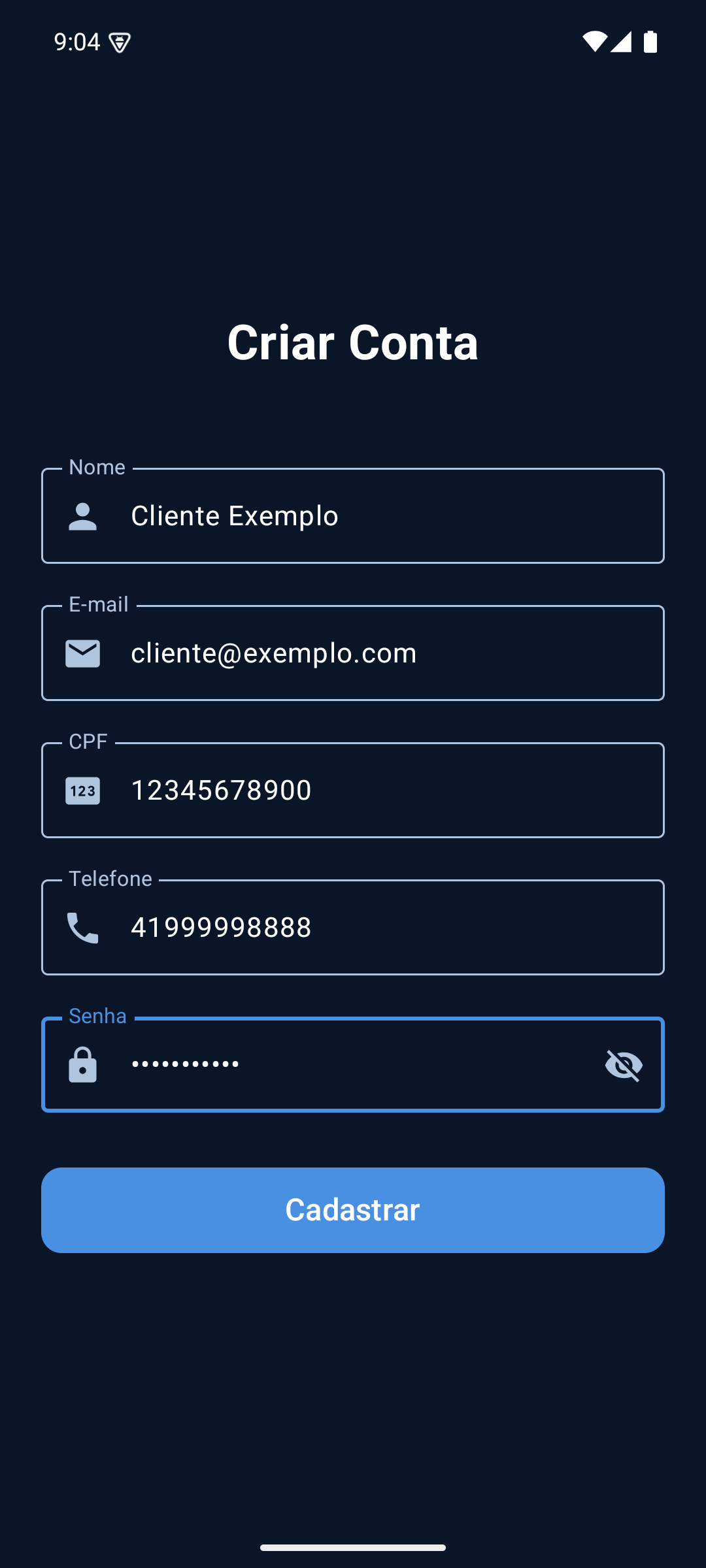 Agiota Bank - Cadastro
