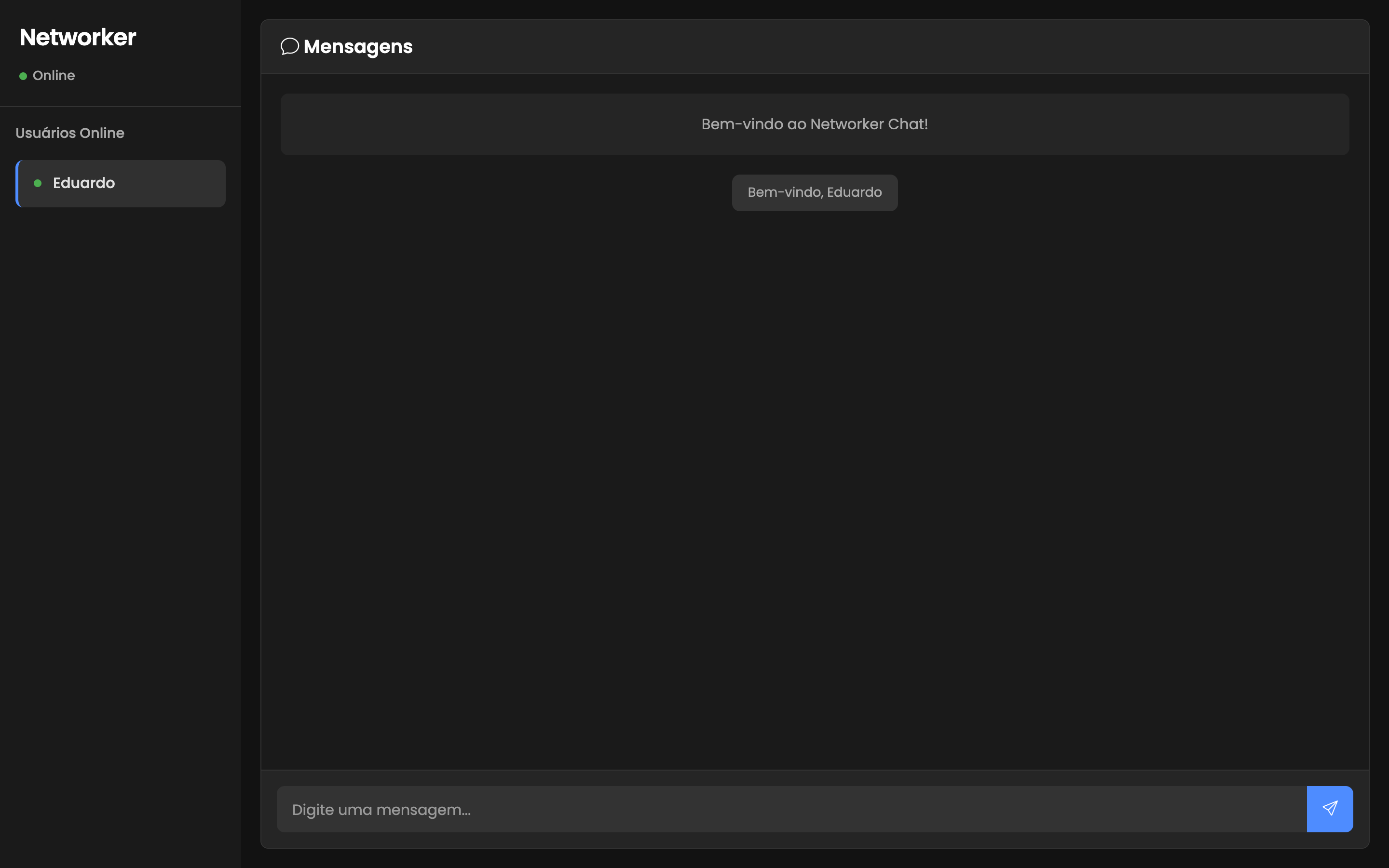 Networker - Área de chat